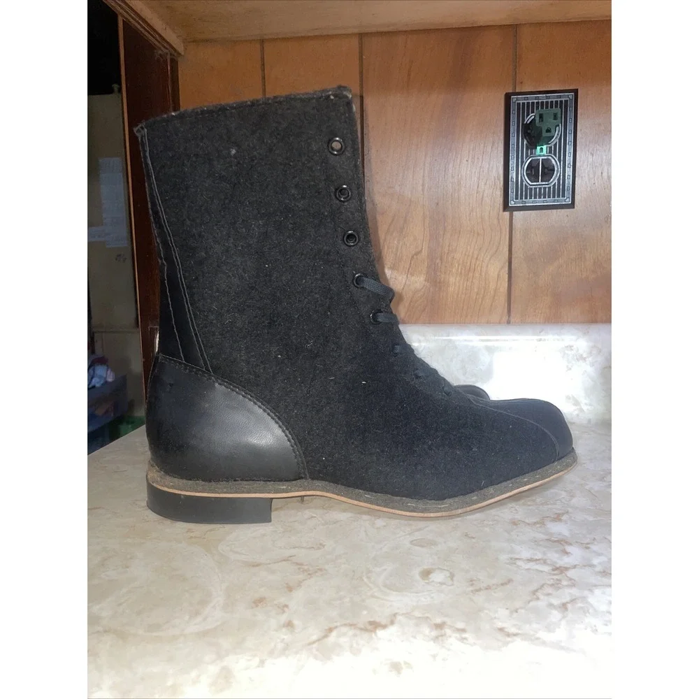 Vintage US Air Force Wool‎ Flight Aviation Flying Boots - BILTRIGHT-Duratex